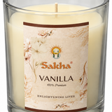 Sakha Vanilla Scented Candle in Glass Jar - 11×9cm