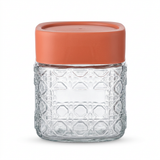 Glass Jar with Plastic Lid Orange – 500ml