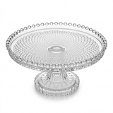 Delisoga Glass Footed Cake Plate - 20cm