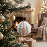 Plastic Christmas Hanging Ball - 10cm