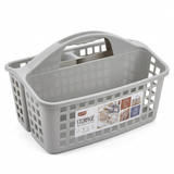 Plastic Handy Storage Basket with Carry Handle Grey – 32×20cm