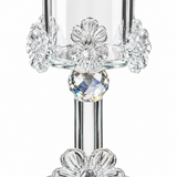 Crystal Floral Candle Holder - 24x6cm