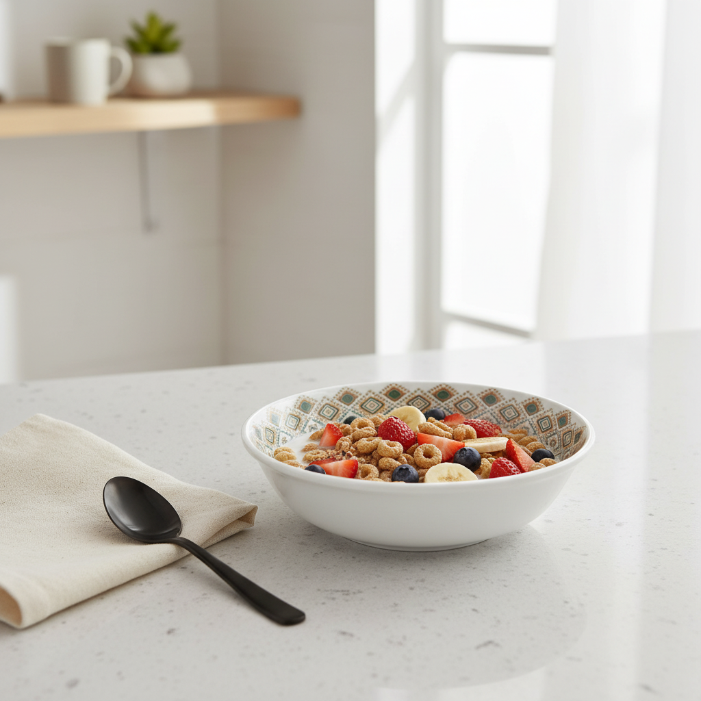 Henlee Melamine Soup Bowl White -  7.5 Inch