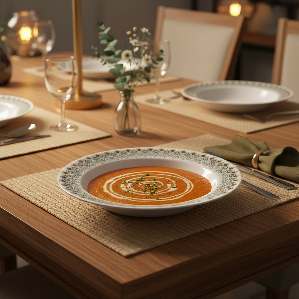 Henlee Melamine Soup Plate White - 10 Inch