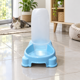 Plastic Pet Food Feeder Light Blue - 25×25cm