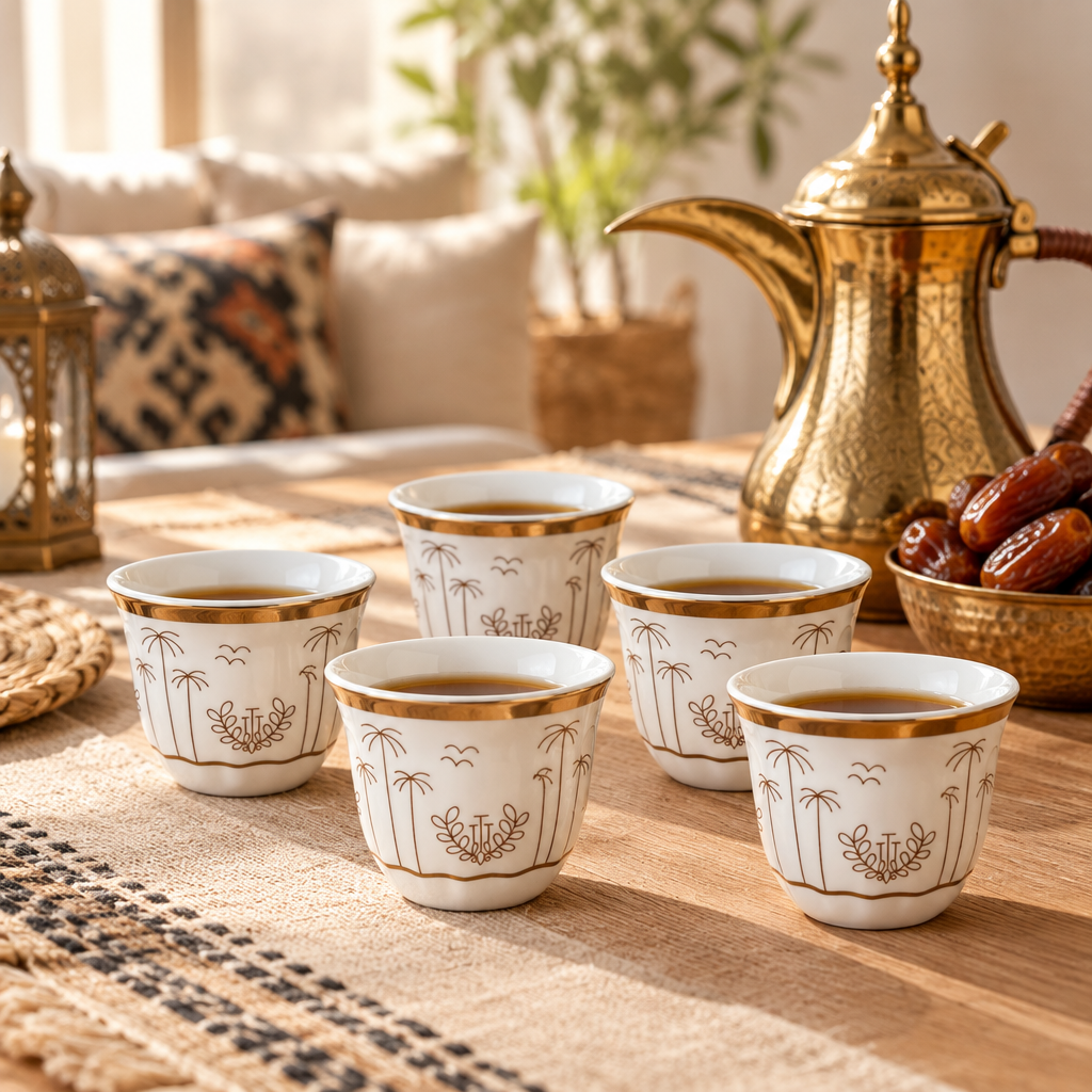 Pilsco 12 Piece Ceramic Cawa Cup Set - 110ml