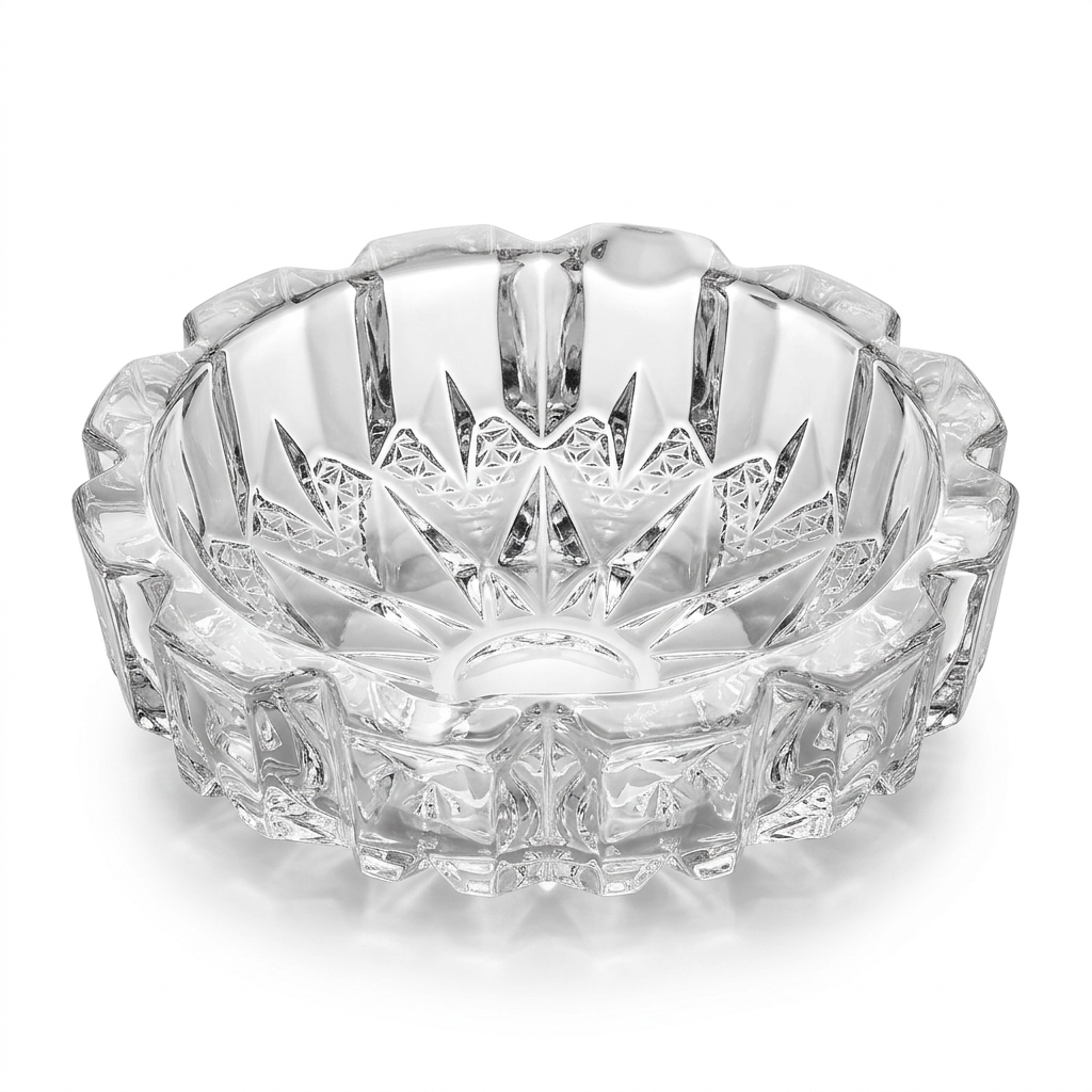 Blinkmax Round Glass Ashtray - 16cm