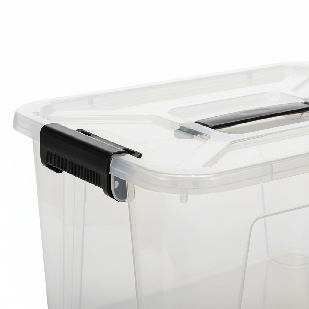 Marcola Plastic Storage Box with Lid and Handles - 43 Liter