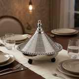 Metal Tajine with Decorative Conical Lid – 25 cm