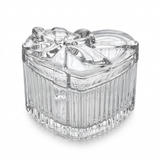 Deli Heart-Shaped Glass Sugar Pot - 8cm