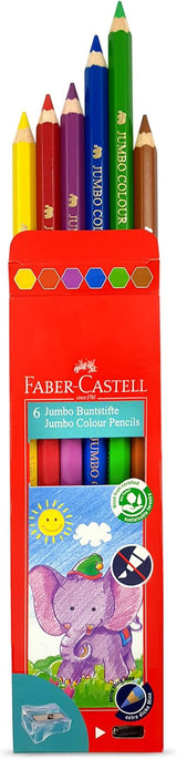 Faber - Castell 111606 Jumbo Color Pencil 6 - Pieces - Al Kabayel Discount CentreFaber - Castell 111606 Jumbo Color Pencil 6 - PiecesColor PencilsFABER - CASTELLAl Kabayel Discount Centre