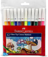 Faber - Castell 12 Fibre - Tip Colour Markers – Super Washable - Al Kabayel Discount CentreFaber - Castell 12 Fibre - Tip Colour Markers – Super WashableColor PencilsFABER CASTELLAl Kabayel Discount Centre