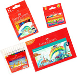 Faber - Castell A4 Drawing Book 120Gsm 36Sheets + Fiber Tip Colour Pen 12 Colour Pencils 12 Colours Half + Wax Crayons 12 Colours - Al Kabayel Discount CentreFaber - Castell A4 Drawing Book 120Gsm 36Sheets + Fiber Tip Colour Pen 12 Colour Pencils 12 Colours Half + Wax Crayons 12 ColoursColor PencilsFABER - CASTELLAl Kabayel Discount Centre