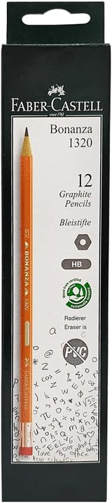 Faber - Castell Bonanza 1320 HB Graphite Pencils with Eraser Tip – Box of 12 - Al Kabayel Discount CentreFaber - Castell Bonanza 1320 HB Graphite Pencils with Eraser Tip – Box of 12Pens, Pencils & MarkersFABER CASTELLAl Kabayel Discount Centre