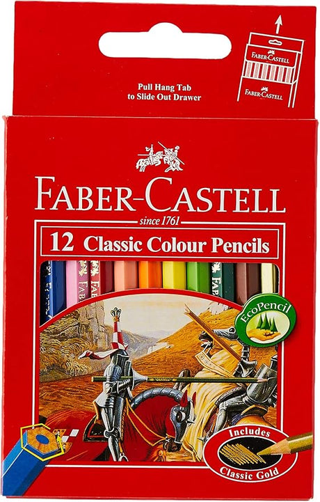 Faber - Castell Classic Colour Pencils 12 Half - Size In A Cardboard Box - Al Kabayel Discount CentreFaber - Castell Classic Colour Pencils 12 Half - Size In A Cardboard BoxColor PencilsFABER - CASTELLAl Kabayel Discount Centre