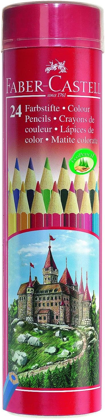 Faber - Castell Classic Colour Pencils 24 Colour In A Round Metal Tin - Al Kabayel Discount CentreFaber - Castell Classic Colour Pencils 24 Colour In A Round Metal TinColor PencilsFABER - CASTELLAl Kabayel Discount Centre