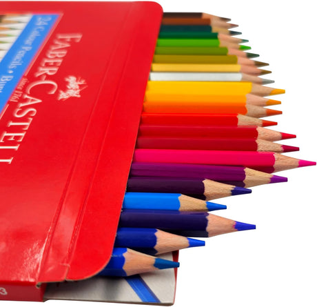 Faber - Castell Color Pencil 24 Colors + Drawing Book A4 120gsm 36 Pages, Drawing and Coloring with this amazing set,Suitable for children ages 3 and above - Al Kabayel Discount CentreFaber - Castell Color Pencil 24 Colors + Drawing Book A4 120gsm 36 Pages, Drawing and Coloring with this amazing set,Suitable for children ages 3 and aboveColor PencilsFABER - CASTELLAl Kabayel Discount Centre