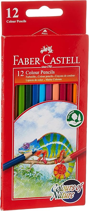 Faber - Castell Colours Of Nature Colour Pencils 12 Colour In A Cardboard Box,Assorted Designs, 114416 - Al Kabayel Discount CentreFaber - Castell Colours Of Nature Colour Pencils 12 Colour In A Cardboard Box,Assorted Designs, 114416Color PencilsFABER - CASTELLAl Kabayel Discount Centre