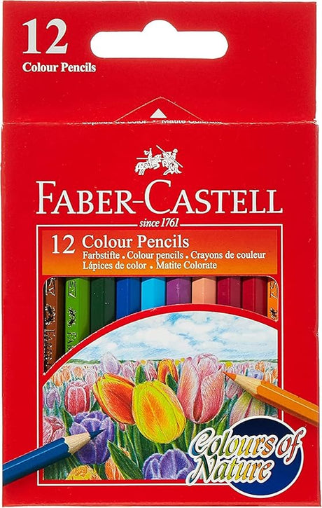 Faber - Castell Colours Of Nature Colour Pencils 12 Half Size In A Cardboard Box,Assorted Designs, 2724465444169 - Al Kabayel Discount CentreFaber - Castell Colours Of Nature Colour Pencils 12 Half Size In A Cardboard Box,Assorted Designs, 2724465444169Color PencilsFABER - CASTELLAl Kabayel Discount Centre