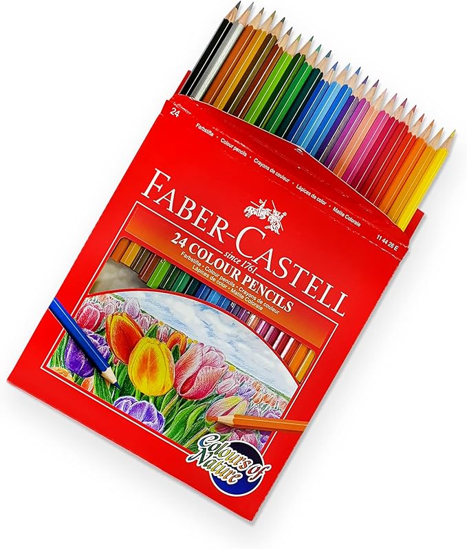 Faber - Castell Colours Of Nature Colour Pencils 24 Colour In A Cardboard Box,Assorted Designs, 114426 - Al Kabayel Discount CentreFaber - Castell Colours Of Nature Colour Pencils 24 Colour In A Cardboard Box,Assorted Designs, 114426Color PencilsFABER - CASTELLAl Kabayel Discount Centre