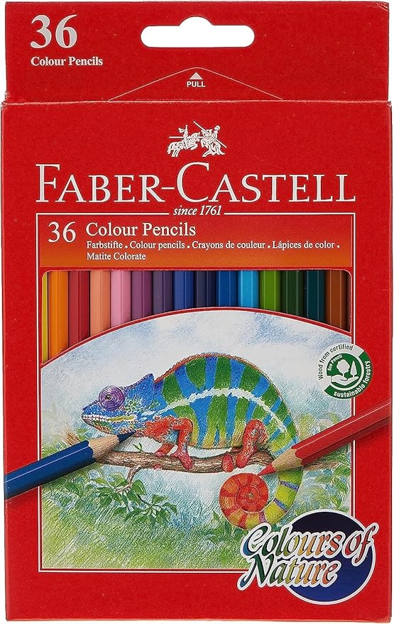 Faber - Castell Colours Of Nature Colour Pencils 36 In A Cardboard Box, Assorted, 114431 - Al Kabayel Discount CentreFaber - Castell Colours Of Nature Colour Pencils 36 In A Cardboard Box, Assorted, 114431Color PencilsFABER - CASTELLAl Kabayel Discount Centre