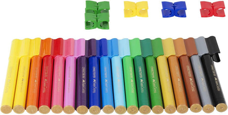 Faber - Castell Connector Felt Pen 20 Assorted Colors, Washes out of most fabrics, Due to special connecting caps, felt tip pens are easy to clip together - Al Kabayel Discount CentreFaber - Castell Connector Felt Pen 20 Assorted Colors, Washes out of most fabrics, Due to special connecting caps, felt tip pens are easy to clip togetherColor PencilsFABER - CASTELLAl Kabayel Discount Centre