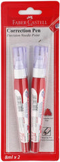 Faber - Castell Correction Pen Precision Needle Point Metal Tip 8ml – Pack of 2 - Al Kabayel Discount CentreFaber - Castell Correction Pen Precision Needle Point Metal Tip 8ml – Pack of 2Pens, Pencils & MarkersFABER CASTELLAl Kabayel Discount Centre