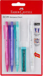 Faber - Castell ECON Mechanical Pencil 0.7mm – Pack of 3 + 1 Refill Tube, Multicolor - Al Kabayel Discount CentreFaber - Castell ECON Mechanical Pencil 0.7mm – Pack of 3 + 1 Refill Tube, MulticolorPens, Pencils & MarkersFABER CASTELLAl Kabayel Discount Centre