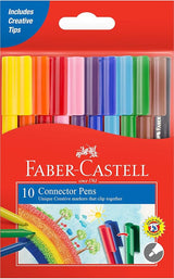 Faber - Castell Faber Castell Connector Felt Pen 10 Color, Pen, F155510 - Al Kabayel Discount CentreFaber - Castell Faber Castell Connector Felt Pen 10 Color, Pen, F155510Color PencilsFABER - CASTELLAl Kabayel Discount Centre