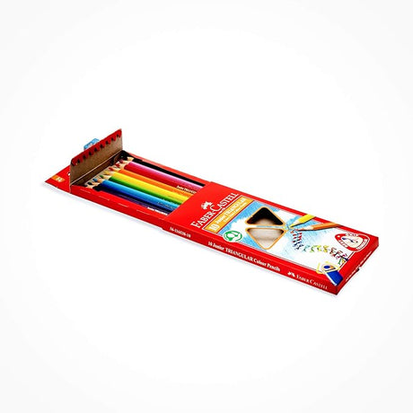 Faber - Castell Faber Castell Junior Triangular Colour Pencils 10 Colour In A Cardboard Box, Multicolor - Al Kabayel Discount CentreFaber - Castell Faber Castell Junior Triangular Colour Pencils 10 Colour In A Cardboard Box, MulticolorColor PencilsFABER - CASTELLAl Kabayel Discount Centre
