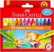 Faber - Castell Jumbo Wax Crayons – 24 Shades | Multicolor | Age 3+ - Al Kabayel Discount CentreFaber - Castell Jumbo Wax Crayons – 24 Shades | Multicolor | Age 3+CrayonsFABER CASTELLAl Kabayel Discount Centre
