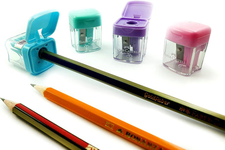 Faber - Castell Minibox Sharpener – 4pc Pastel Colours Set - Al Kabayel Discount CentreFaber - Castell Minibox Sharpener – 4pc Pastel Colours SetErasers & SharpenersFABER CASTELLAl Kabayel Discount Centre