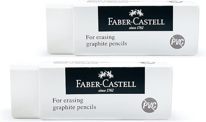 Faber - Castell Pvc - Free Eraser Medium Poly Bag Of 9Pc,White - Al Kabayel Discount CentreFaber - Castell Pvc - Free Eraser Medium Poly Bag Of 9Pc,WhiteErasers & SharpenersFABER - CASTELLAl Kabayel Discount Centre