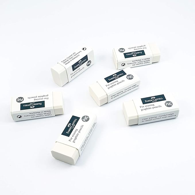 Faber - Castell Pvc - Free Eraser Medium Poly Bag Of 9Pc,White - Al Kabayel Discount CentreFaber - Castell Pvc - Free Eraser Medium Poly Bag Of 9Pc,WhiteErasers & SharpenersFABER - CASTELLAl Kabayel Discount Centre