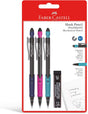 Faber - Castell Shark Mechanical Pencil 0.7mm 2B – 3 Assorted Colours + 12 Leads Refill Tube | Soft Rubber Grip - Al Kabayel Discount CentreFaber - Castell Shark Mechanical Pencil 0.7mm 2B – 3 Assorted Colours + 12 Leads Refill Tube | Soft Rubber GripPens, Pencils & MarkersFABER CASTELLAl Kabayel Discount Centre