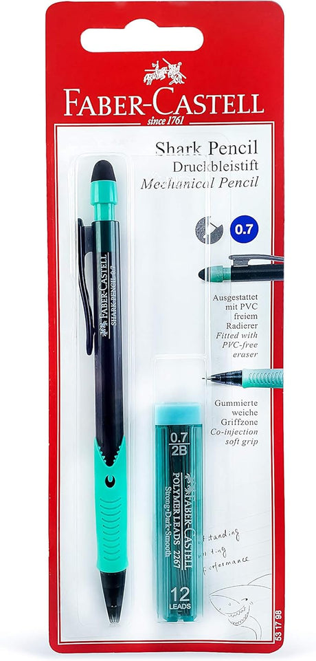Faber - Castell Shark Mechanical Pencil 0.7Mm, Multicolor, 531798, Jumbo - Al Kabayel Discount CentreFaber - Castell Shark Mechanical Pencil 0.7Mm, Multicolor, 531798, JumboPens, Pencils & MarkersFABER - CASTELLAl Kabayel Discount Centre