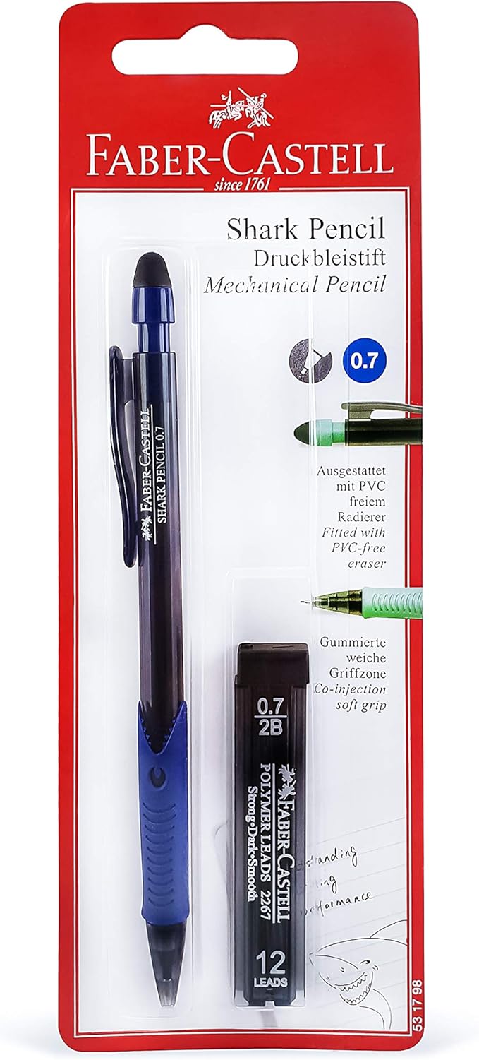 Faber - Castell Shark Mechanical Pencil 0.7Mm, Multicolor, 531798, Jumbo - Al Kabayel Discount CentreFaber - Castell Shark Mechanical Pencil 0.7Mm, Multicolor, 531798, JumboPens, Pencils & MarkersFABER - CASTELLAl Kabayel Discount Centre