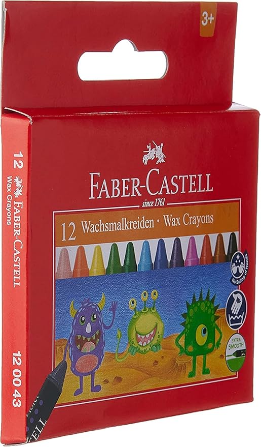 FABER CASTELL Stationery Colouring Kit, Color pencils 12+Color pen 6+ Wax Crayons 12+Eraser+Sharpener+ Clear Pouch - Al Kabayel Discount CentreFABER CASTELL Stationery Colouring Kit, Color pencils 12+Color pen 6+ Wax Crayons 12+Eraser+Sharpener+ Clear PouchPens, Pencils & MarkersFABER CASTELLAl Kabayel Discount Centre