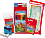FABER CASTELL Stationery Colouring Kit, Color pencils 12+Color pen 6+ Wax Crayons 12+Eraser+Sharpener+ Clear Pouch - Al Kabayel Discount CentreFABER CASTELL Stationery Colouring Kit, Color pencils 12+Color pen 6+ Wax Crayons 12+Eraser+Sharpener+ Clear PouchPens, Pencils & MarkersFABER CASTELLAl Kabayel Discount Centre