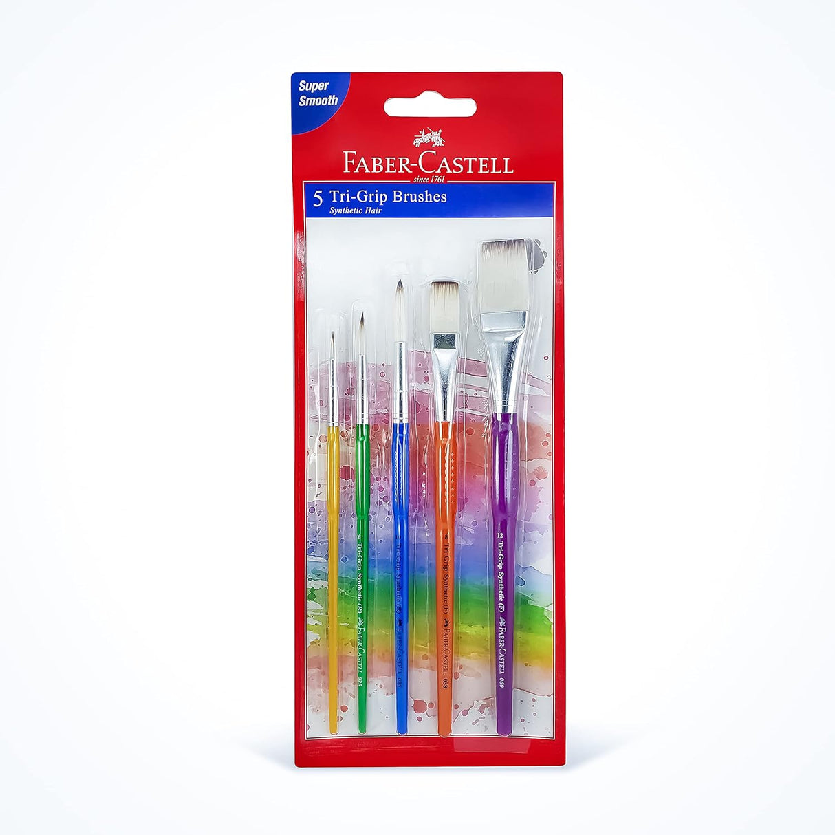 Faber - Castell Stretched Canvas 12 X 12 (30.48X30.48 - cm) 410gsm+ Grip Paint Brushes Round & Flat Combination 5pc (2,6,10, 8, 12) - Al Kabayel Discount CentreFaber - Castell Stretched Canvas 12 X 12 (30.48X30.48 - cm) 410gsm+ Grip Paint Brushes Round & Flat Combination 5pc (2,6,10, 8, 12)Paintbrushes & Painting ToolsFABER - CASTELLAl Kabayel Discount Centre