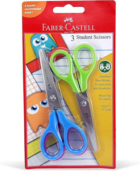 Faber - Castell Student Scissors Of 3Pc 12.7 Cm In A Blister - Al Kabayel Discount CentreFaber - Castell Student Scissors Of 3Pc 12.7 Cm In A BlisterScissorsFABER - CASTELLAl Kabayel Discount Centre
