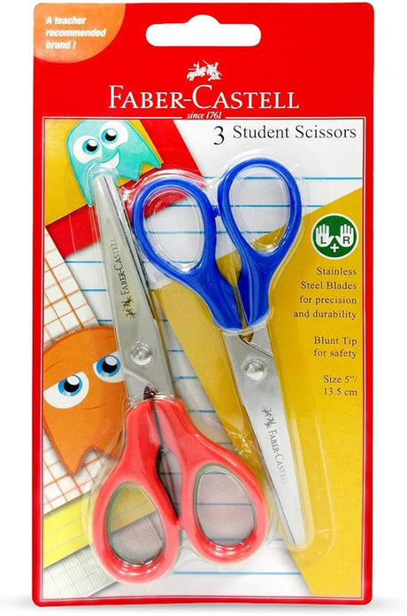 Faber - Castell Student Scissors Of 3Pc 12.7 Cm In A Blister - Al Kabayel Discount CentreFaber - Castell Student Scissors Of 3Pc 12.7 Cm In A BlisterScissorsFABER - CASTELLAl Kabayel Discount Centre