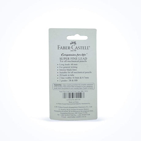 Faber - Castell Super Fine Lead 0.7mm HB – Twin Pack (126725 - 2) - Al Kabayel Discount CentreFaber - Castell Super Fine Lead 0.7mm HB – Twin Pack (126725 - 2)Pens, Pencils & MarkersFABER CASTELLAl Kabayel Discount Centre