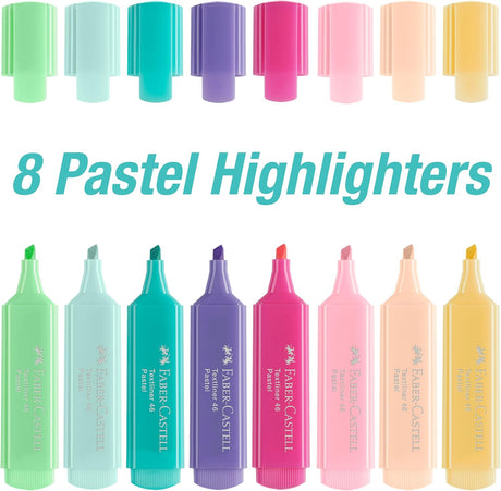 Faber-Castell Textliner Pastel Highlighter Set – 8 Colors - Al Kabayel Discount CentreFaber-Castell Textliner Pastel Highlighter Set – 8 ColorsHighlighterFABER-CASTELLAl Kabayel Discount Centre
