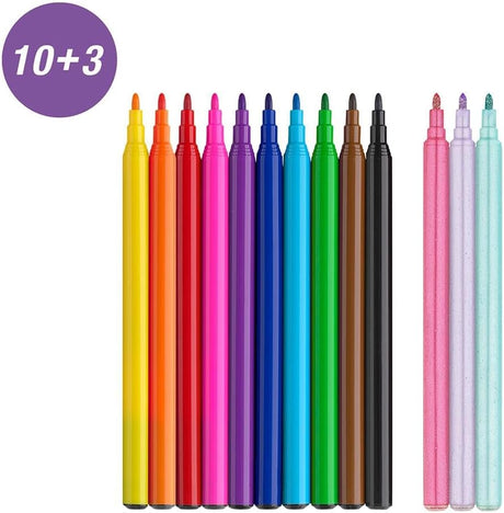 Faber-Castell Unicorn Special Edition Felt Tip Pens – 10 + 3 Glitter Colors - Al Kabayel Discount CentreFaber-Castell Unicorn Special Edition Felt Tip Pens – 10 + 3 Glitter ColorsColor PensFABER-CASTELLAl Kabayel Discount Centre