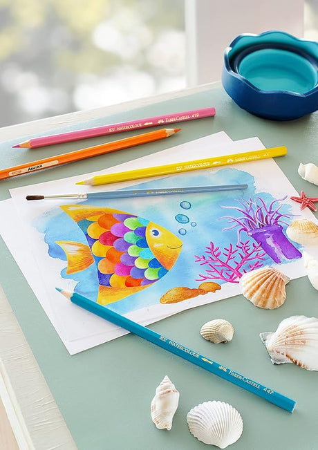 Faber - Castell Water Colour Pencils With Brush (Pack Of 12 Pencils) - Al Kabayel Discount CentreFaber - Castell Water Colour Pencils With Brush (Pack Of 12 Pencils)Color PencilsFABER - CASTELLAl Kabayel Discount Centre