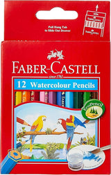 Faber - Castellparrot Design Water Colour Pencils 12 Colour Half Size In A Cardboard Box, Assorted, 114461 - Al Kabayel Discount CentreFaber - Castellparrot Design Water Colour Pencils 12 Colour Half Size In A Cardboard Box, Assorted, 114461Color PencilsFABER - CASTELLAl Kabayel Discount Centre