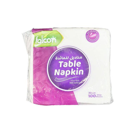 Falcon 100 Sheets Soft Table Napkin 30cn*30cm - Al Kabayel Discount CentreFalcon 100 Sheets Soft Table Napkin 30cn*30cmDisposablesFALCONAl Kabayel Discount Centre