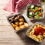 Falcon 10pcs Rectangular Aluminium Container with Lid 12.2cm*14.2cm*5cm - 8342 - Al Kabayel Discount CentreFalcon 10pcs Rectangular Aluminium Container with Lid 12.2cm*14.2cm*5cm - 8342DisposablesFALCONAl Kabayel Discount Centre