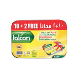 Falcon 12pcs Rectangular Aluminium Container with Lid 21.2cm*14.8cm*4.9cm - 8389 - Al Kabayel Discount CentreFalcon 12pcs Rectangular Aluminium Container with Lid 21.2cm*14.8cm*4.9cm - 8389DisposablesFALCONAl Kabayel Discount Centre